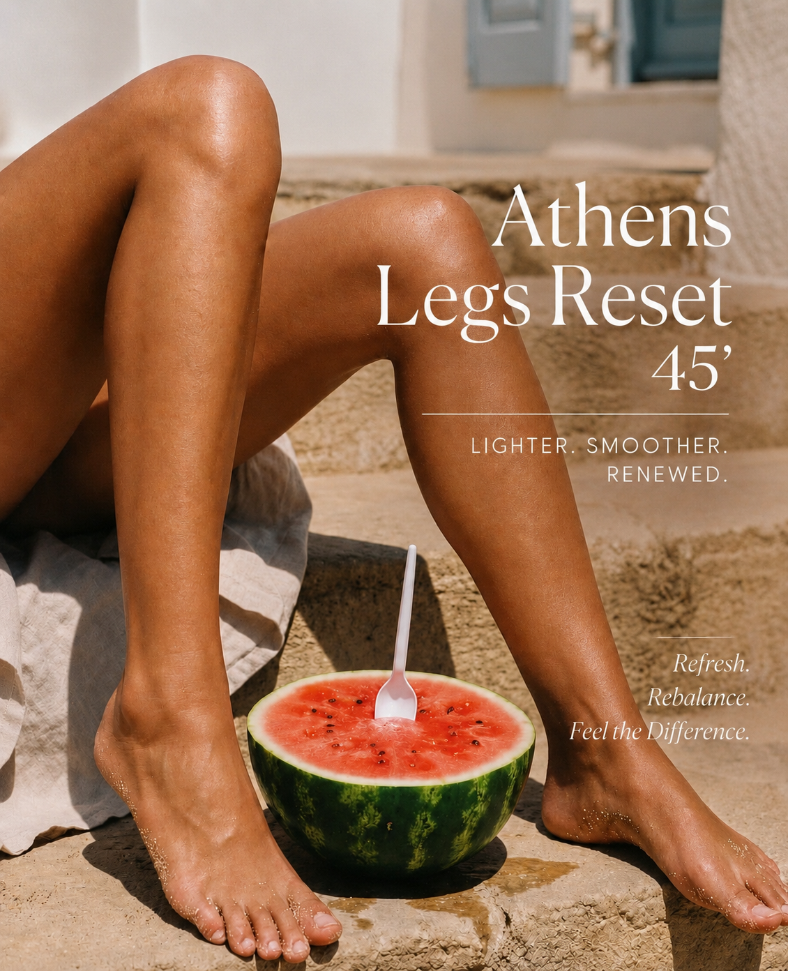 Athens Legs Reset — a 45-minute focused leg massage for lighter, smoother, renewed legs