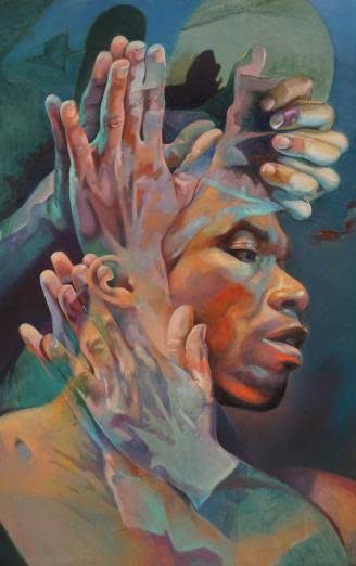 Artwork of hands over a face — the Energy Reset ritual
