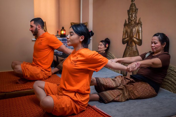 Treatment room at Nuad Thai Massage Athens on Fokionos Street near Monastiraki